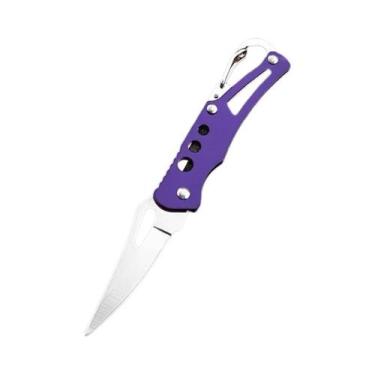 Imagem de Canivete Portátil Dobrável Para Chaveiro, Mini Faca Tática De Sobreviv