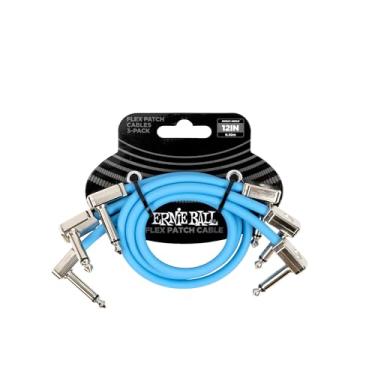 Imagem de Ernie Ball Flex Patch Cable 12in - Blue - 3 Pack