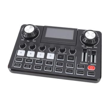 Imagem de Luocute Placa de Som Ao, Mixer de áudio Profissional Com Tecnologia Digital Tela LED Ajustável de 45 Graus, Trocador de Voz Com 4 Modos Predefinidos para PC de Jogos de Podcast de