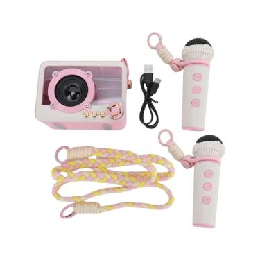 Imagem de Alomejor Máquina de karaokê, Máquina Ktv Portátil Com Design Compacto e Bateria de Longa Duração, Alto-falante de karaokê para Festa Em Casa Ao Ar Livre (Rósea)