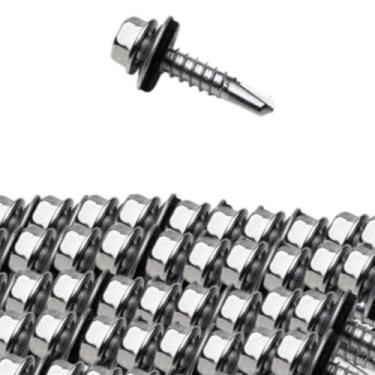 Imagem de Kit 100 parafuso brocante 12 x 1 sextav cinco por dezesseis 4725 titan