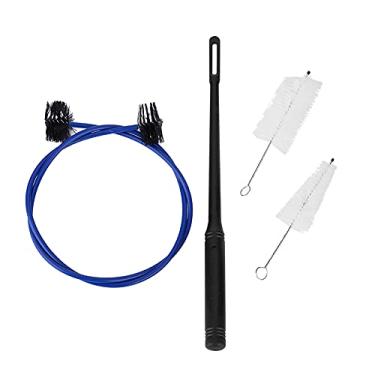 Imagem de LiebeWH Ferramenta de Limpeza de Trompete, Conjunto de Manutenção de Plástico, Escova de Bocal de 4 Peças e Bastão de Limpeza Flexível para Instrumentos de Bronze de Trompete