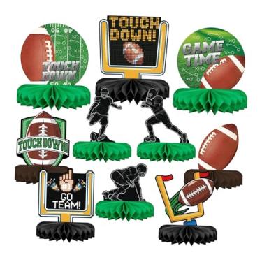 Imagem de Fiocias 10 Centros de Mesa em Formato de Favo de Mel com Tema de Futebol, para Decoração de Mesas, Atividades Esportivas E Festivais.