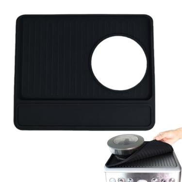 Imagem de Esteira de Compactação de Café - Base De Silicone Impermeável E À Prova De Pó | Estação De Compactação No Topo Da Máquina De Café,Para Casa Cozinha Cafeteria Bar Loja Bancada Festa Iniciantes Homens