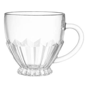 Imagem de Xícara vidro café chá brasiliano 185ml em casa tem - INGÁ IMPORTADOS