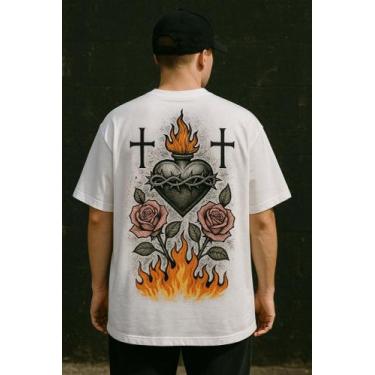 Imagem de Camiseta Streetwear Oversized Masculina hope core, 1, M