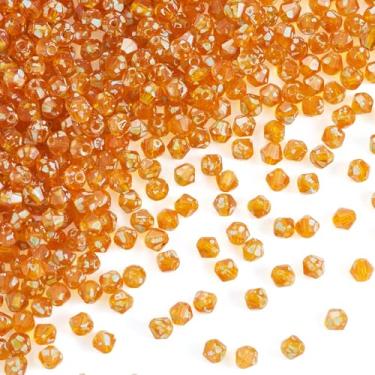 Imagem de Contas de vidro bicone de 50 g 4 mm tinta de cozimento contas soltas de vidro de cristal facetado para fazer joias faça você mesmo artesanato colar pulseira brinco sinos de vento ornamento de