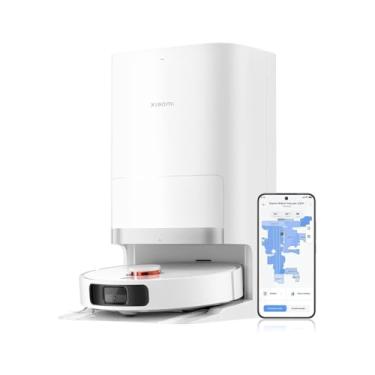 Imagem de Xiaomi Robot Vacuum X20+ com estação base inteligente multifuncional 6000Pa, potência de sucção, navegação a laser LDS, controle de voz, molhado e seco, 4 L, 30 W, C101, branco