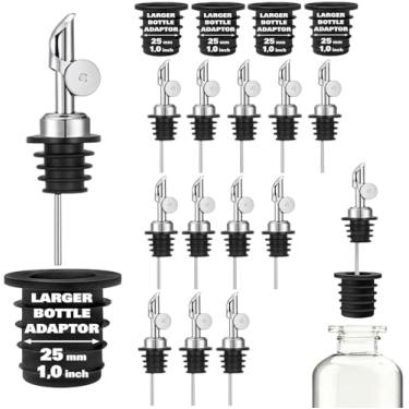 Imagem de Pafusen Bico de azeite de oliva com adaptadores, despejador de óleos para garrafa dispensadora de azeite, transforme facilmente suas garrafas em dispensadores de bebidas alcoólicas, óleos