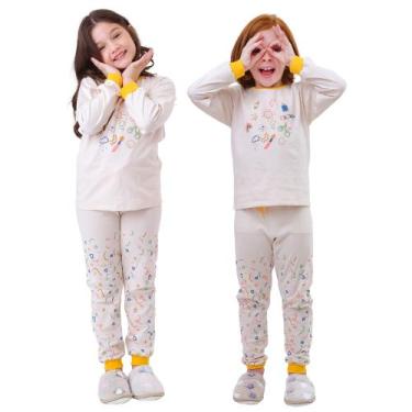 Imagem de Pijama Infantil Inverno com Estampas Interativas, Tecido Macio e Confo