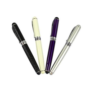 Imagem de Caneta-tinteiro Ranvi JinHao 750, ponta de metal média com conversor de tinta, 4 peças, 4 cores, Caneta tinteiro, Roxa