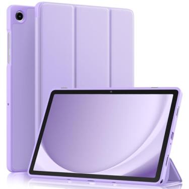 Imagem de Akkerds Compatível com Galaxy Tab A11 Plus 27.9 cm 2026/ A9 Plus 11 polegadas 2023, capa protetora fina de TPU macio com suporte de três dobras e despertar/hibernar automático para Galaxy A11+/A9+ 5G