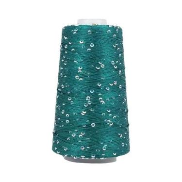 Imagem de Lã De Tricô Especial Com Lantejoulas De Seda Mercerizada De Verão 50g 