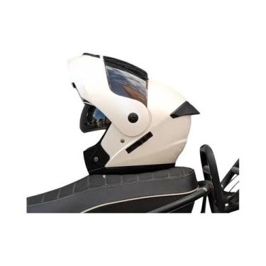 Imagem de Capacete Modular Aprovado Pelo DOT Com Dupla Lente E Visor Interno Par