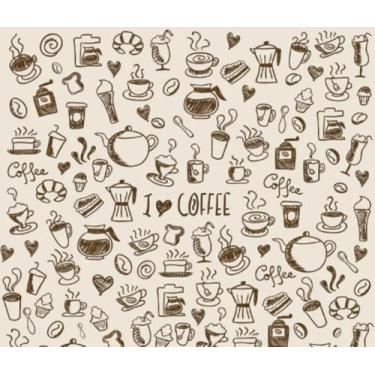 Imagem de Papel de Parede Cozinha Marrom Café Vinílivo Lavável Contact - IC DECO