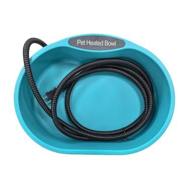 Imagem de Generic Tigela de água aquecida para cães e gatos com temperatura constante e anticongelante, ideal para alimentação bebida em climas frios.