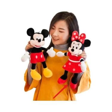 Imagem de Bonecos De Pelúcia Da Disney Mickey Mouse E Minnie Para Crianças, Brin