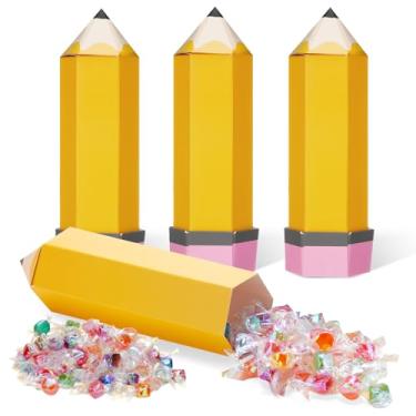 Imagem de Feifeiya 48 caixas de presente, lápis de papel, doces, lembrancinhas, presentes de agradecimento, professores, escola, sala de aula, artigos de lembrancinha (amarelo)