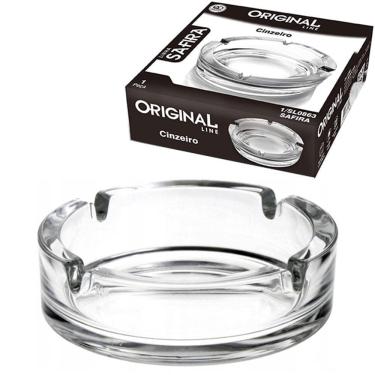 Imagem de Cinzeiro De Vidro Redondo Glass 11Cm De Na Caixa