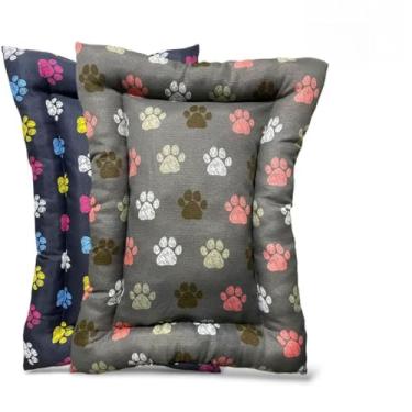 Imagem de Cama Pet Grande Impermeável 95x65cm Conforto Superior para Cachorro e Gato (Macho P 65x45cm)