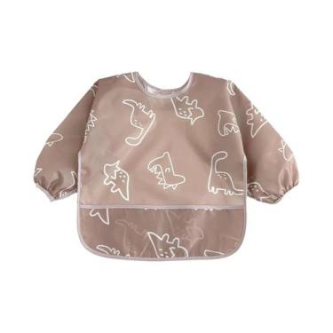 Imagem de Babadores Impermeáveis Para Bebês E Crianças Com Mangas Longas, Aventa