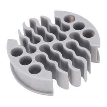 Imagem de Pissente Organizador de Cabos, Ferramenta de Gerenciamento de Fios de Rede Ethernet Com 30 Furos e Bordas Brilhantes para Cabos Blindados CAT 5, CAT 5E, 6 (GREY)