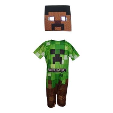 Imagem de Fantasia Roupa Infantil Minecraft Com Máscara E.v.a 3d - Bililika, Ver