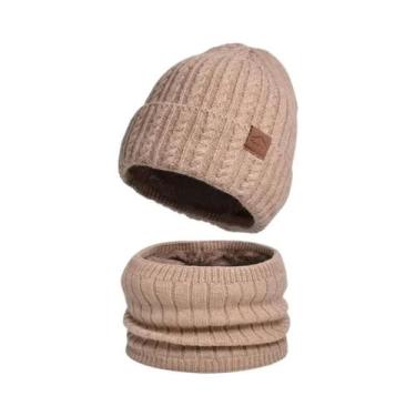 Imagem de Gorro De Lã Unissex Para Inverno Com Cachecol E Máscara Balaclava - KI