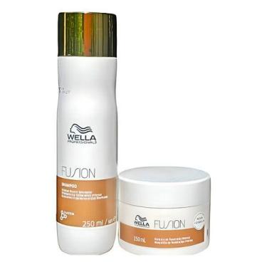 Imagem de Kit Wella Fusion Intense Repair Shampoo 250 Ml + Másc 150 Ml - Wella P