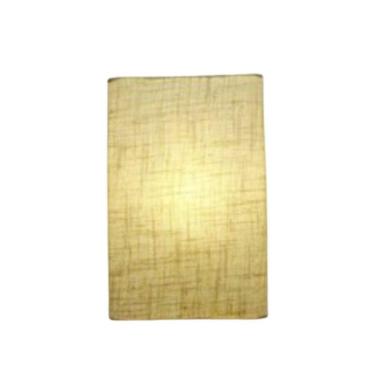 Imagem de Arandela Retangular Retro Vivare Md-2029 Cúpula Em Tecido 18x10x30cm - Bivolt Rustico-bege 127-220v