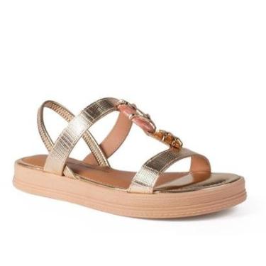 Imagem de Sandália Dakota Flatform Metalizada Feminina Y9453-Feminino