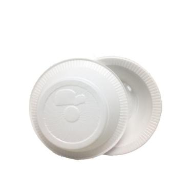 Imagem de Prato Descartável Ps Fundo Branco Tamanho 12Cm 500 Unidades - COPOPLAS