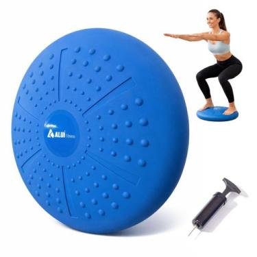 Imagem de Disco de equilibrio almofada wobble material pvc alui -, Azul