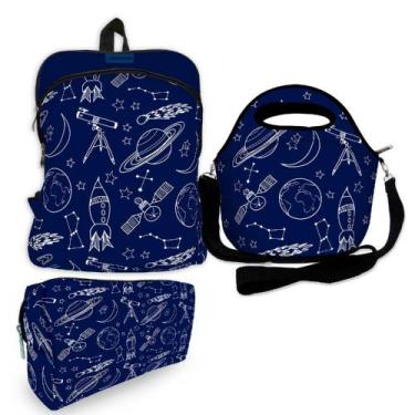 Imagem de Kit Escolar Plus com Mochila Plus + Lancheira + Necessaire Plus - ISOP