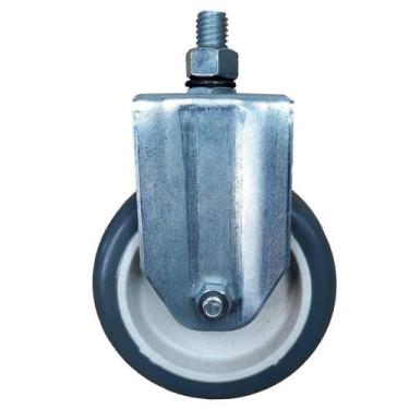 Imagem de Rodízio Rosca Fixa 4 Pol. Roda em Borracha Plástica 80kg * 2172 - Cols