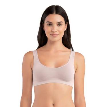 Imagem de Top She 750.02 Regata Sem Aro Sem Bojo Não Marca Microfibra, Rosa, Cla
