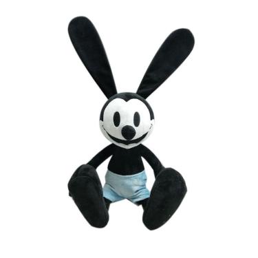 Imagem de Boneco de brinquedo de pelúcia Lucky preto e branco Mickey Rabbit 10cm