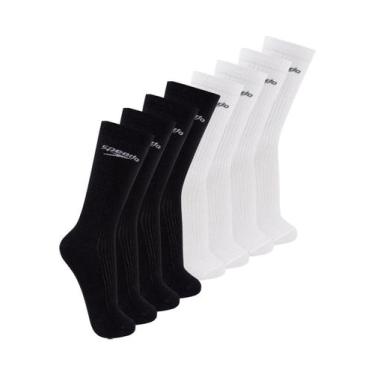 Imagem de Kit com 8 Pares de Meias Esportiva Cano Longo Speedo 8027 Colorido, Br