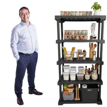 Imagem de Estante Prateleira Modular Sapateira Multiuso 5 Andares 82x42x168cm Ho