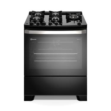 Imagem de Fogão 5 Bocas Electrolux Preto Experience Mesa De Vidro, Grill E Perfectcook360 (FE5CB) 220V