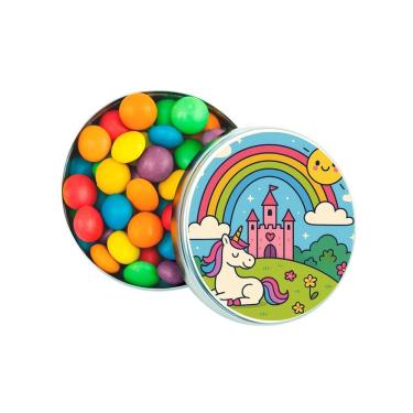 Imagem de Latinha Lembrancinha Personalizada Reino do Arco-íris