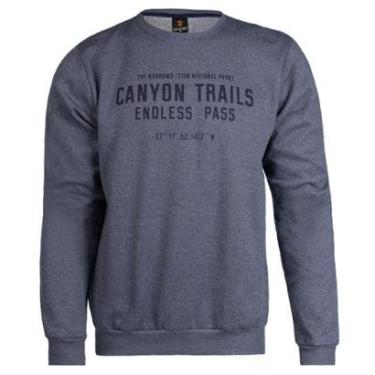 Imagem de Moletom Masculino Desayner Estampa Frontal Verde Mescla-Masculino