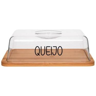 Imagem de Porta Alimentos com Tampa de Acrílico Queijo - Lyor, Queijo