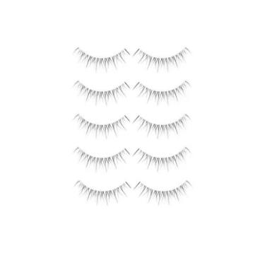 Imagem de Cílios Postiços Realistas Para Mulheres, Estilo Manga, 5 Pares, Fibra 