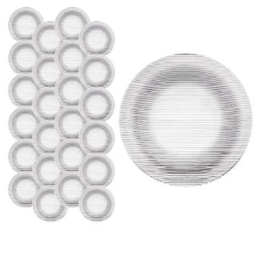 Imagem de Conjunto de 24 Pratos Temperado Diamante 22cm Duralex Fundo - Nadir Fi
