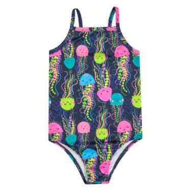 Imagem de Maiô Doggy Tricks Infantil FPS+50 Quimby, Azul marinho, 3