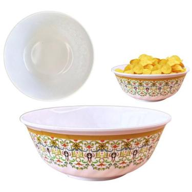 Imagem de Tigela Bowl de Melamina Decorado Para Sobremesas 830ml - Fx