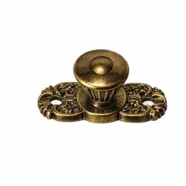 Imagem de Puxador Mini Metal Kit 10 Unidades com Parafuso Mdf Decorativo para Ga