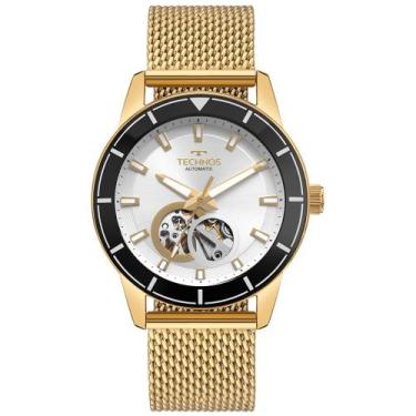 Imagem de Relógio Technos Automatico Masculino Open Heart Dourado - G3266ZHAA/1K