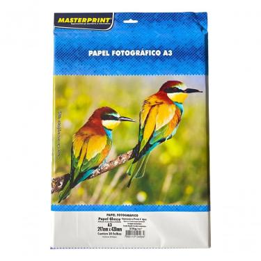 Imagem de A3 Fotográfico Branco 20 Folhas 230g - Branco Masterprint